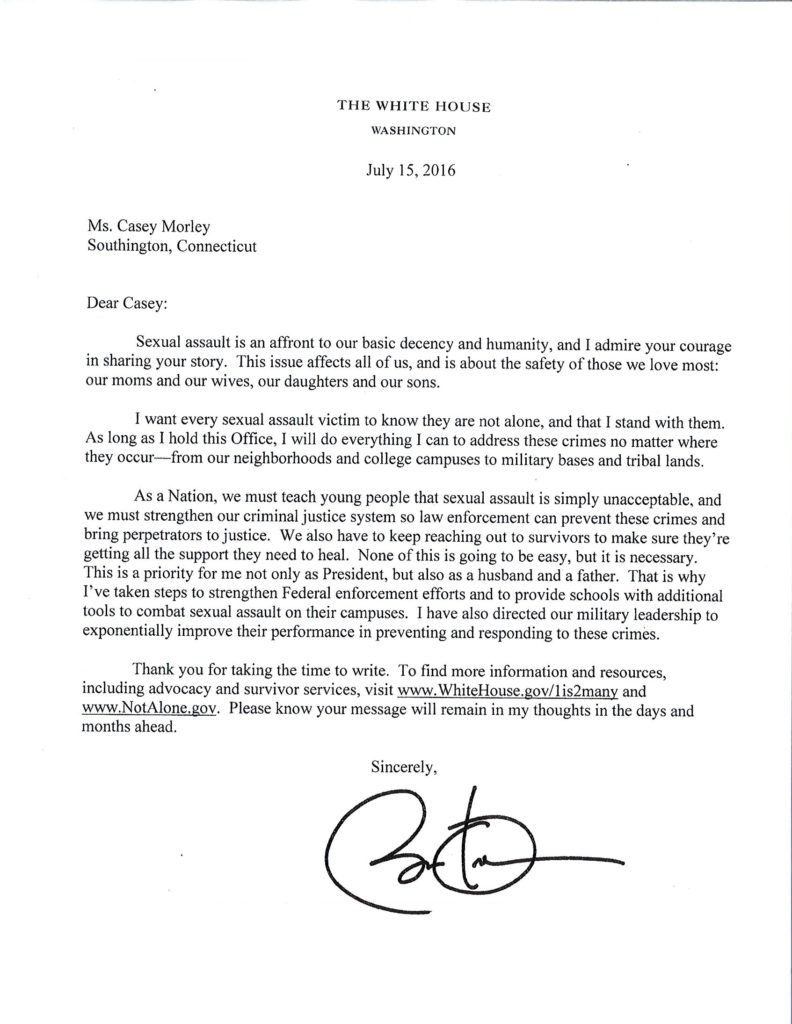 president letter